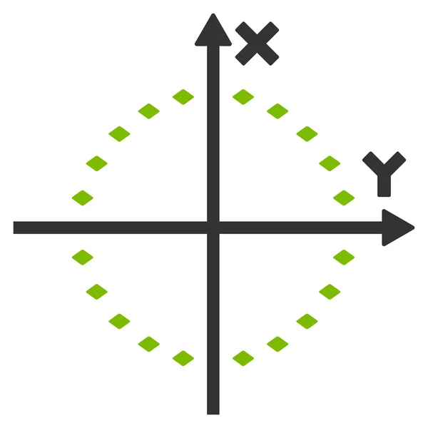 Symbolleiste für die Symbolleiste des gepunkteten Kreises — Stockfoto