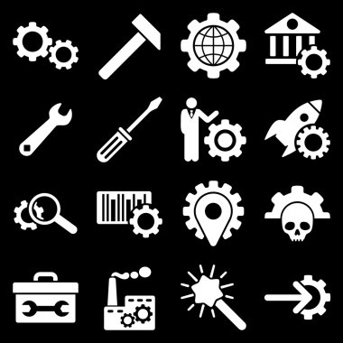 Seçenekleri ve hizmet araçları simge seti