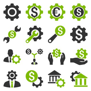 Finansal araçlar ve seçenekler Icon set