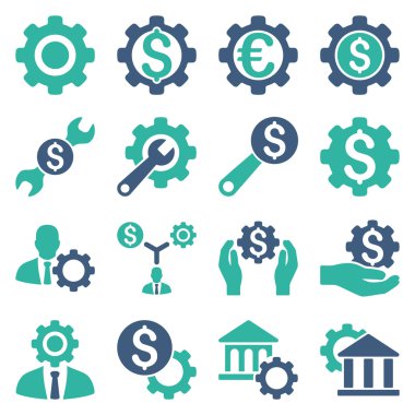 Finansal araçlar ve seçenekler Icon set