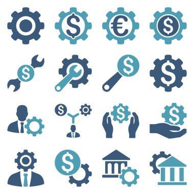 Finansal araçlar ve seçenekler Icon set
