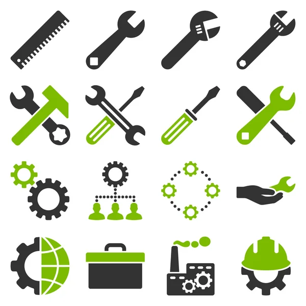 Seçenekleri ve hizmet araçları simge seti