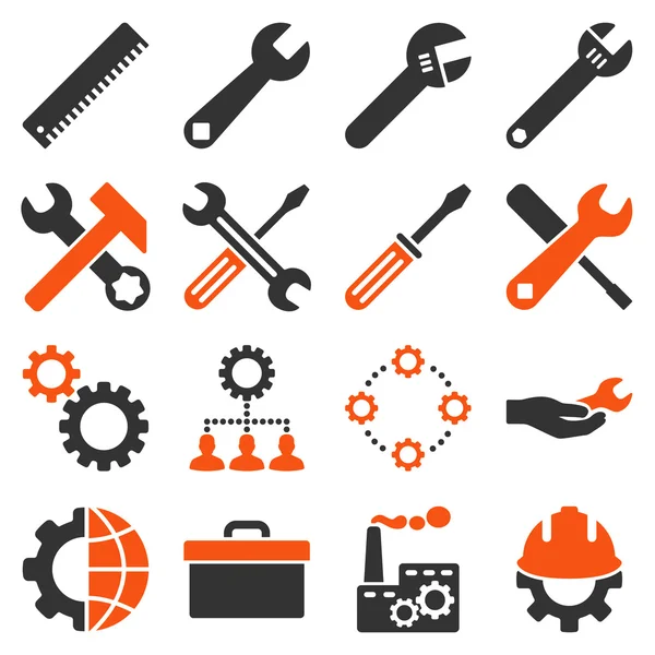 Seçenekleri ve hizmet araçları simge seti