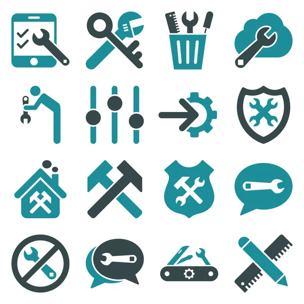 Seçenekleri ve hizmet araçları simge seti