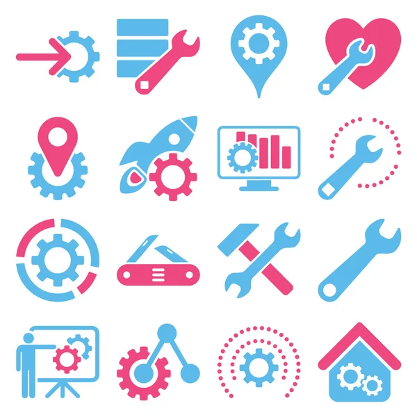 Seçenekleri ve hizmet araçları simge seti