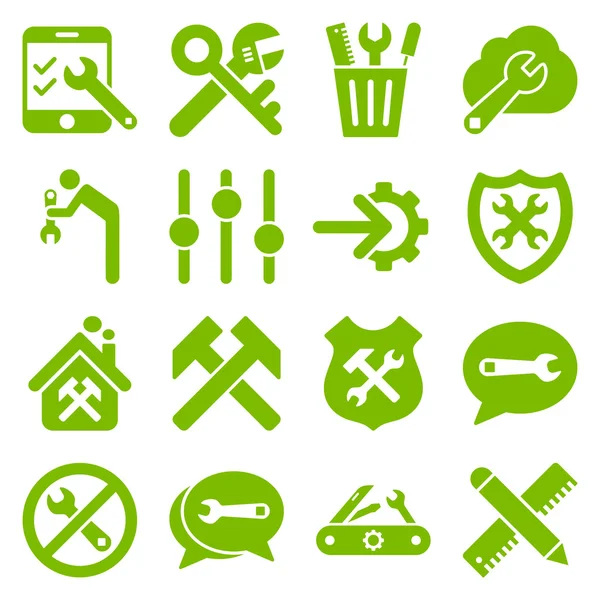 Optionen und Service Tools Icon Set — Stockfoto