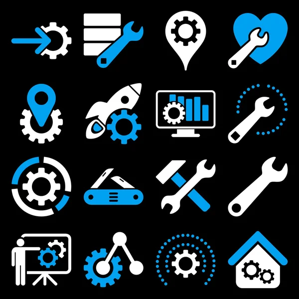 Seçenekleri ve hizmet araçları simge seti