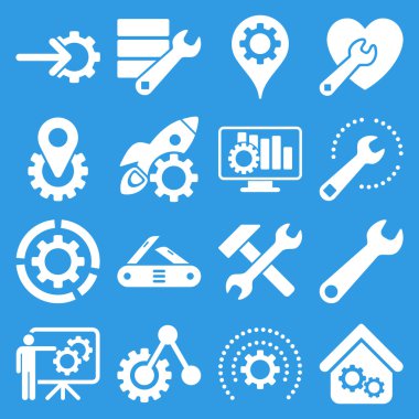 Seçenekleri ve hizmet araçları simge seti