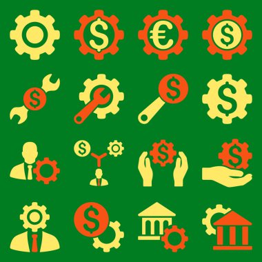 Finansal araçlar ve seçenekler Icon set