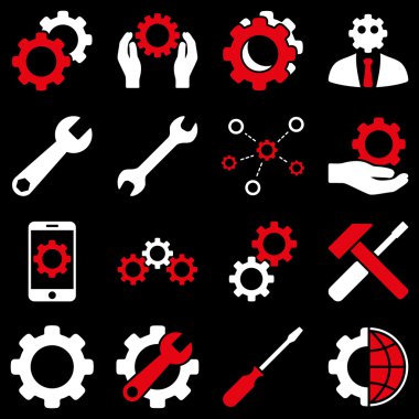 Seçenekleri ve hizmet araçları simge seti