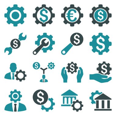 Finansal araçlar ve seçenekler Icon set