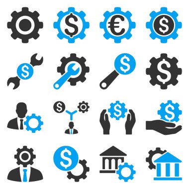 Finansal araçlar ve seçenekler Icon set