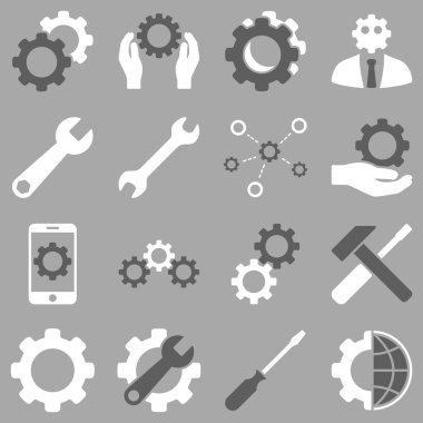 Seçenekleri ve hizmet araçları simge seti