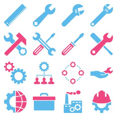 Seçenekleri ve hizmet araçları simge seti