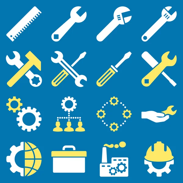 Seçenekleri ve hizmet araçları simge seti