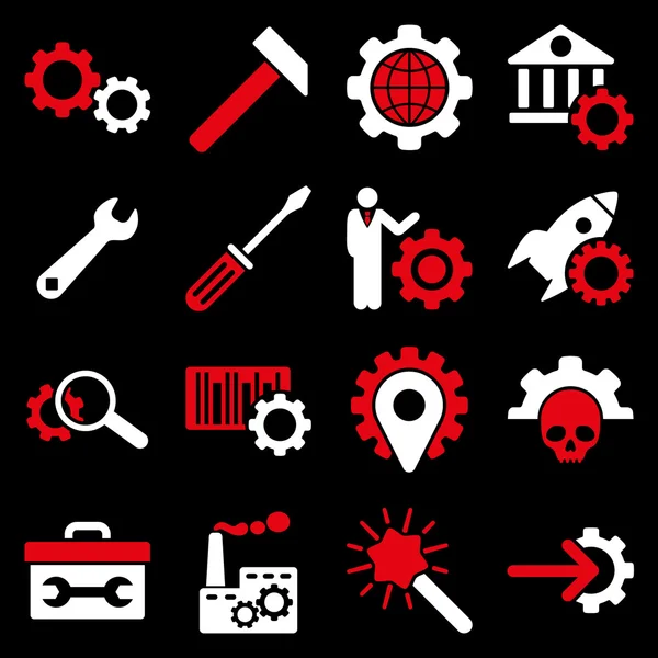 Seçenekleri ve hizmet araçları simge seti