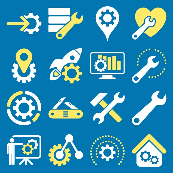 Seçenekleri ve hizmet araçları simge seti