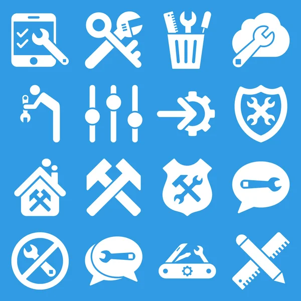 Seçenekleri ve hizmet araçları simge seti