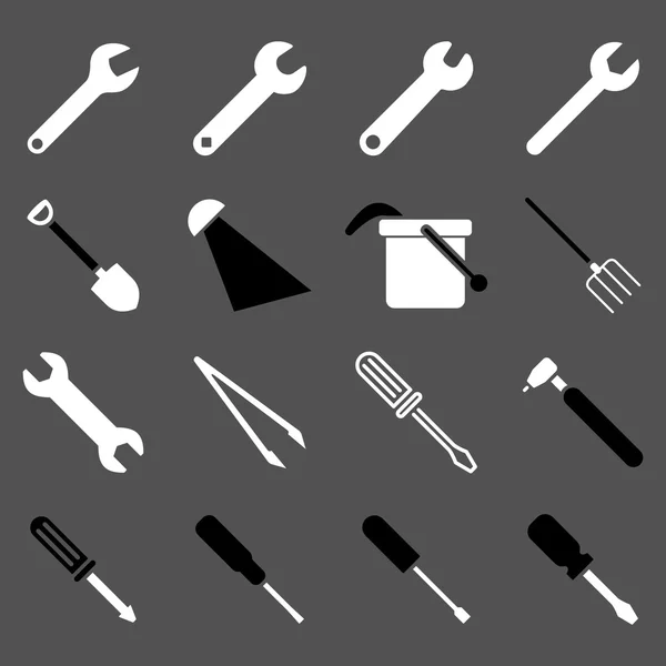 Aletler ve araçlar Icon set — Stok Vektör