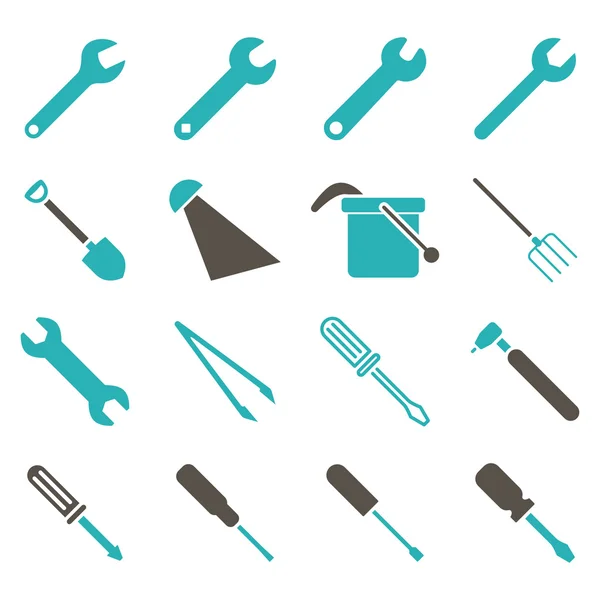 Conjunto de iconos de instrumentos y herramientas — Vector de stock