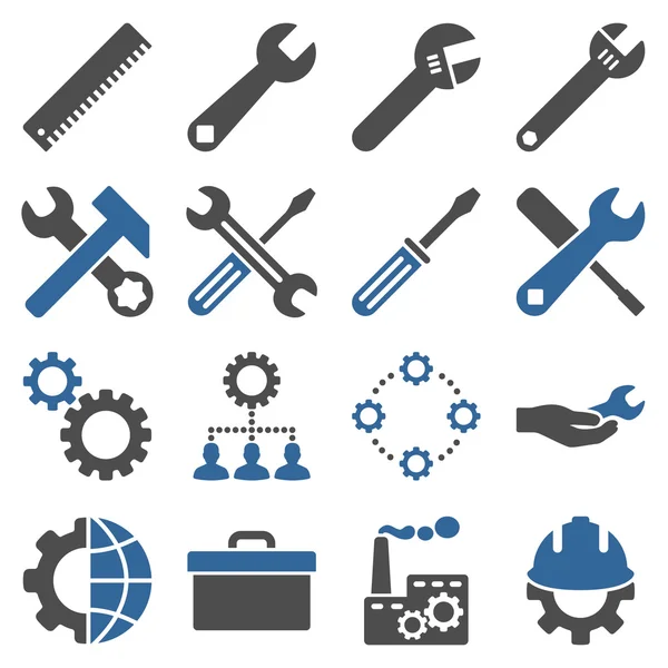Options And Service Tools Icon Set — Stock Vector