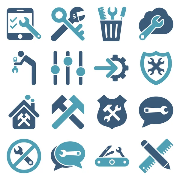 Opciones y herramientas de servicio icono conjunto — Archivo Imágenes Vectoriales