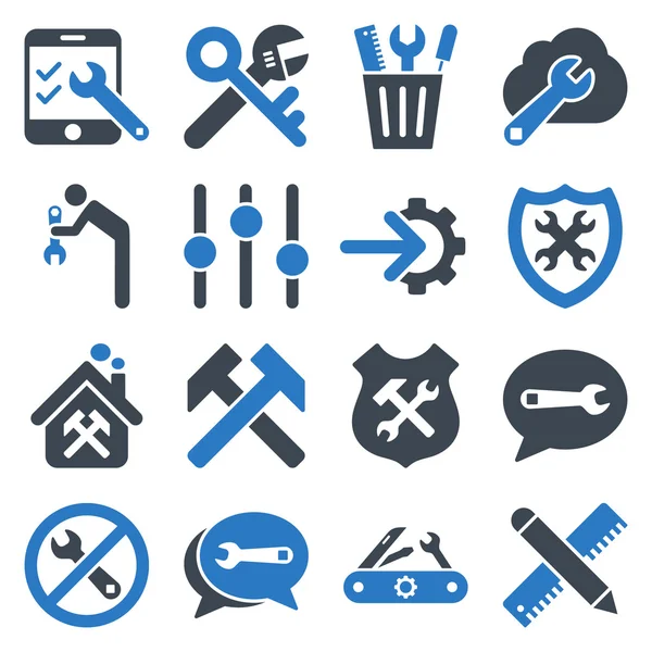 Seçenekleri ve hizmet araçları simge seti