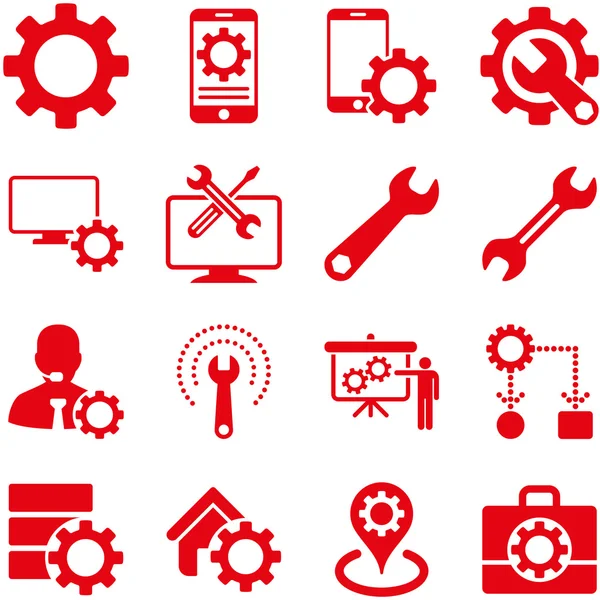 Seçenekleri ve hizmet araçları simge seti