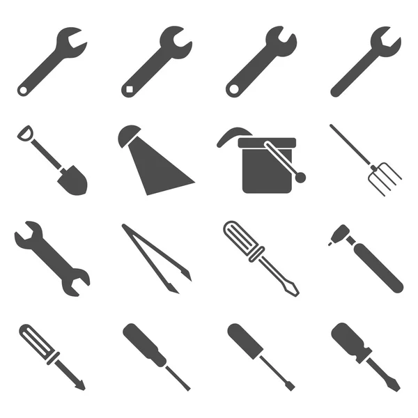 Instrument och verktyg Ikonuppsättning — Stock vektor