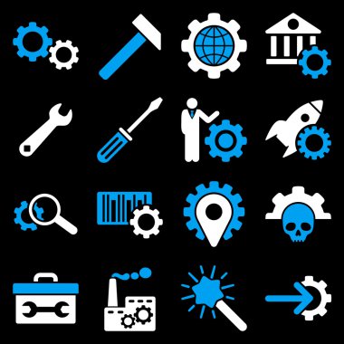 Seçenekleri ve hizmet araçları simge seti