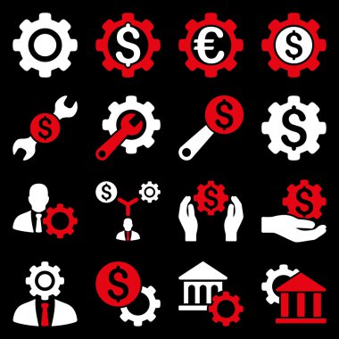 Finansal araçlar ve seçenekler Icon set