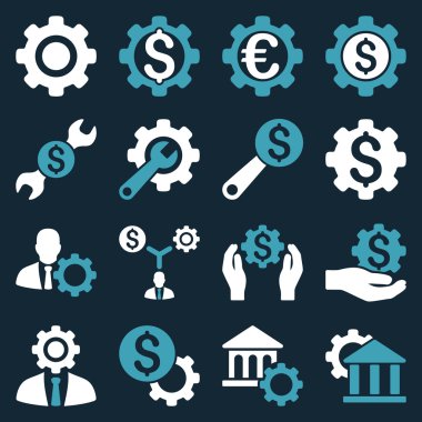 Finansal araçlar ve seçenekler Icon set