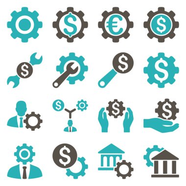 Finansal araçlar ve seçenekler Icon set