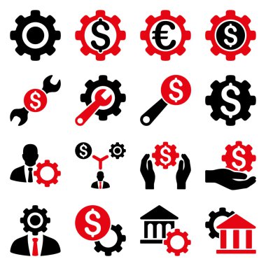 Finansal araçlar ve seçenekler Icon set