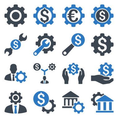 Finansal araçlar ve seçenekler Icon set