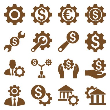 Finansal araçlar ve seçenekler Icon set