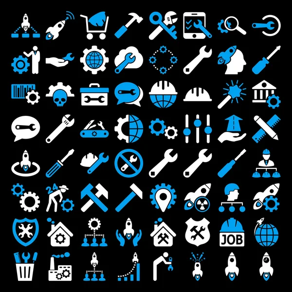 Szerviz eszközök Icon Set — Stock Fotó