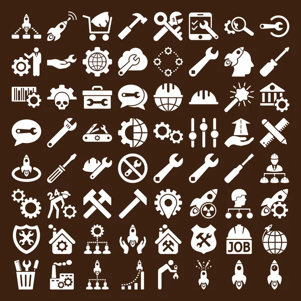 Szerviz eszközök Icon Set — Stock Fotó