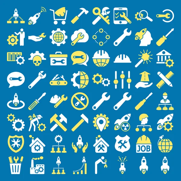 Servis araçları simge seti