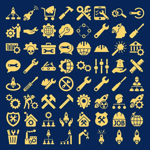 Service gereedschap Icon Set — Stockfoto