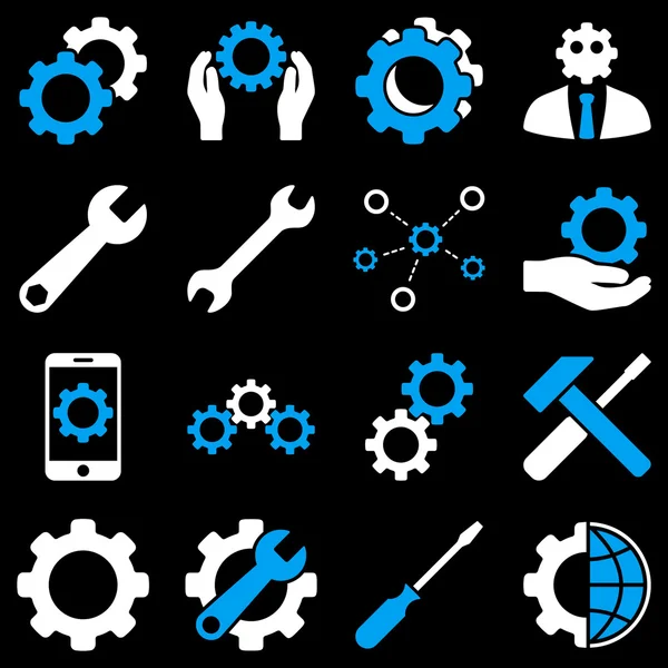 Optionen und Service Tools Icon Set — Stockfoto