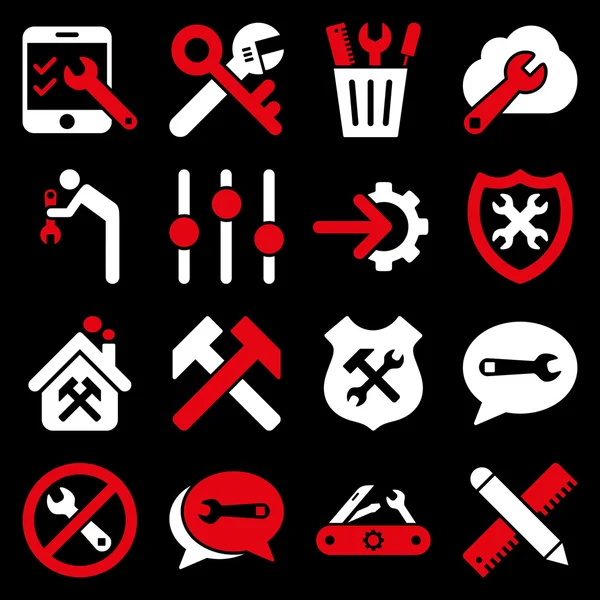 Optionen und Service Tools Icon Set — Stockfoto