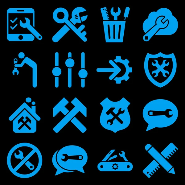 Options And Service Tools Icon Set — Stock Photo, Image