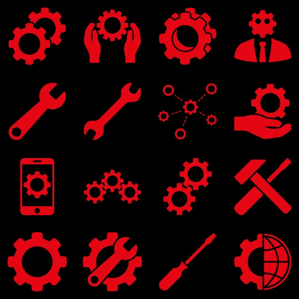 Options And Service Tools Icon Set — Stock Photo, Image