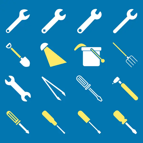 Conjunto de iconos de instrumentos y herramientas —  Fotos de Stock