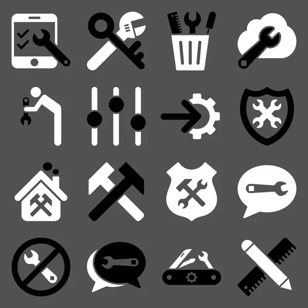 Optionen und Service Tools Icon Set — Stockfoto