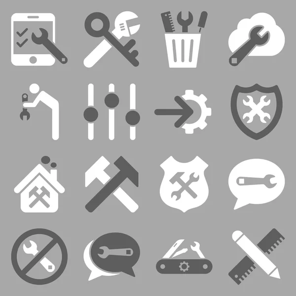Opcje i zestaw ikon narzędzi usługi — Zdjęcie stockowe