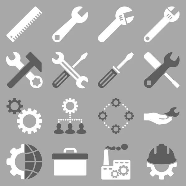 Options And Service Tools Icon Set — Stock Photo, Image