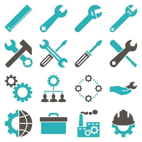 Seçenekleri ve hizmet araçları simge seti