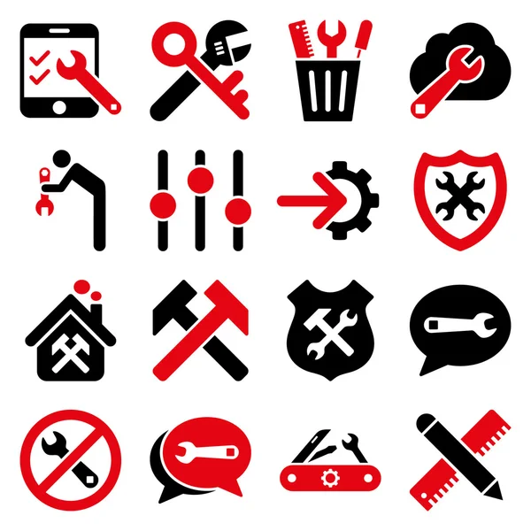 Optionen und Service Tools Icon Set — Stockfoto